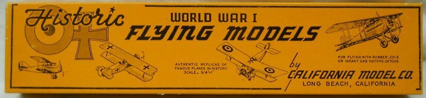 California Model Co 1/16 SE-5A Scout - 19.75 Inch Wingspan Balsa Flying Aircraft plastic model kit